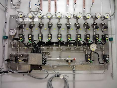Gas Mixing Panel Installed